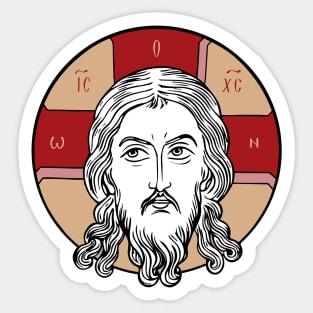 Icon Not Made With Hands v.2 | The Holy Face | Face of Christ Sticker